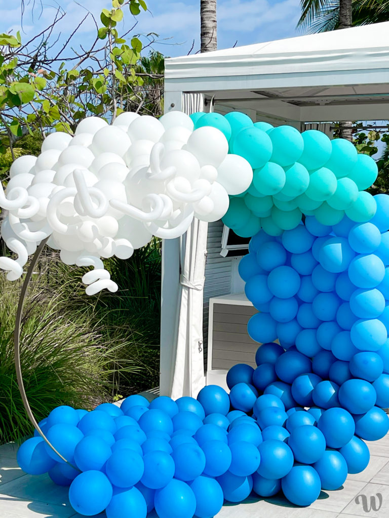 Blue Balloon Garland